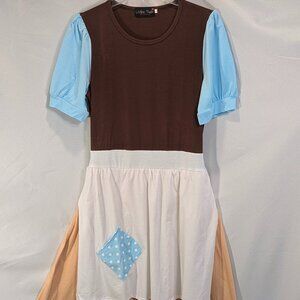 new women cinderella work clothes costume dress Halloween size XS S m L XL XXL